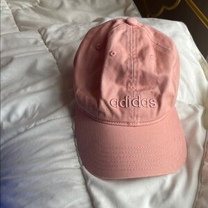 Peach / pink adidas baseball hat / cap